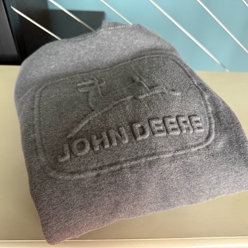 John Deere Gray Crewneck Sweater